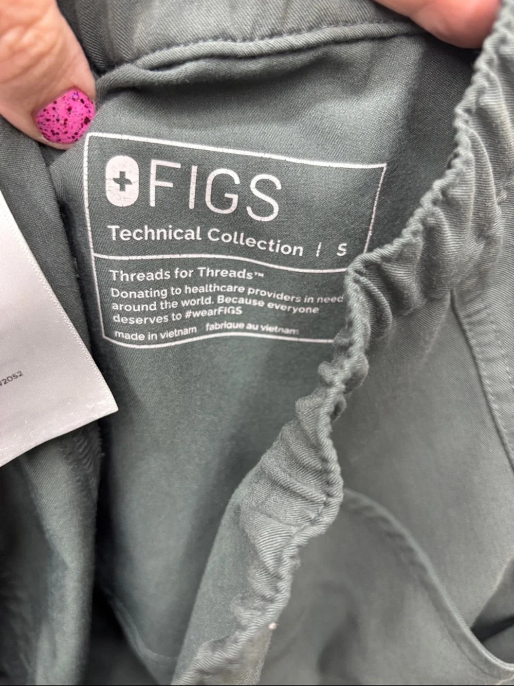 Figs | small Men's Olive Green Drawstring Pants